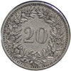Switzerland 1883B 20 Rappen Extra Fine (EF40)