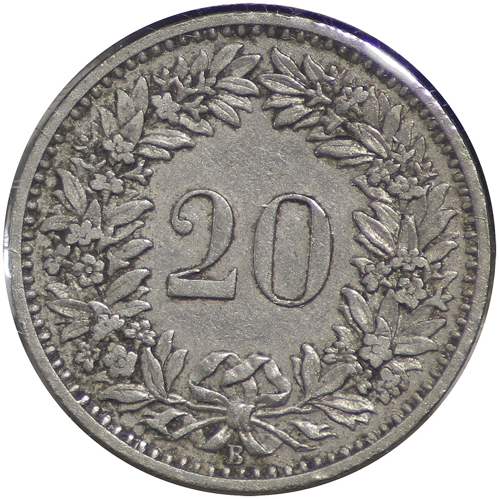 Switzerland 1883B 20 Rappen Extra Fine (EF40)