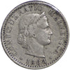 Switzerland 1883B 20 Rappen Extra Fine (EF40)