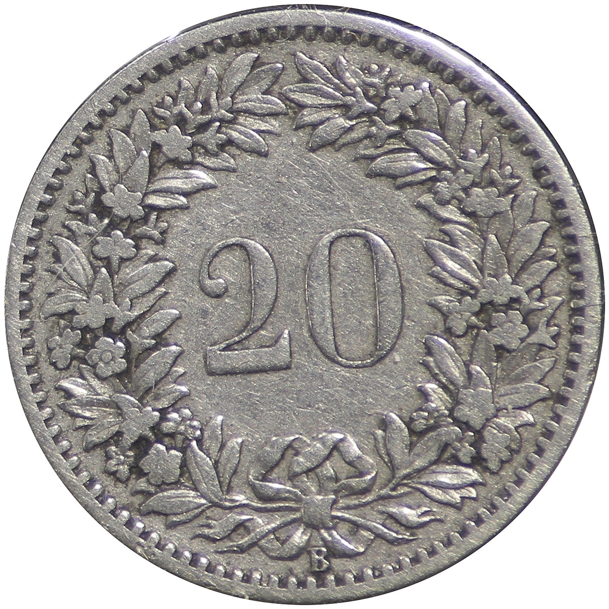 Switzerland 1883B 20 Rappen VF-EF (VF30)