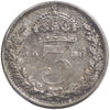 Great Britain 1900 3 Pence Extra Fine (EF40)