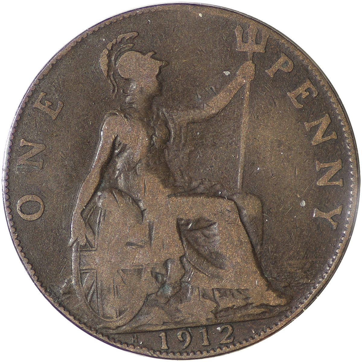 Great Britain 1912H Penny F-VF (F15)