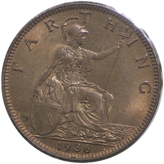 Great Britain 1936 Farthing Uncirculated (MS60)
