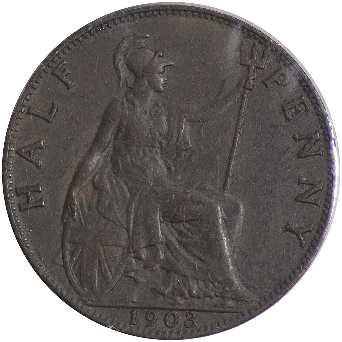 Great Britain 1903 1/2 Penny Extra Fine (EF40)