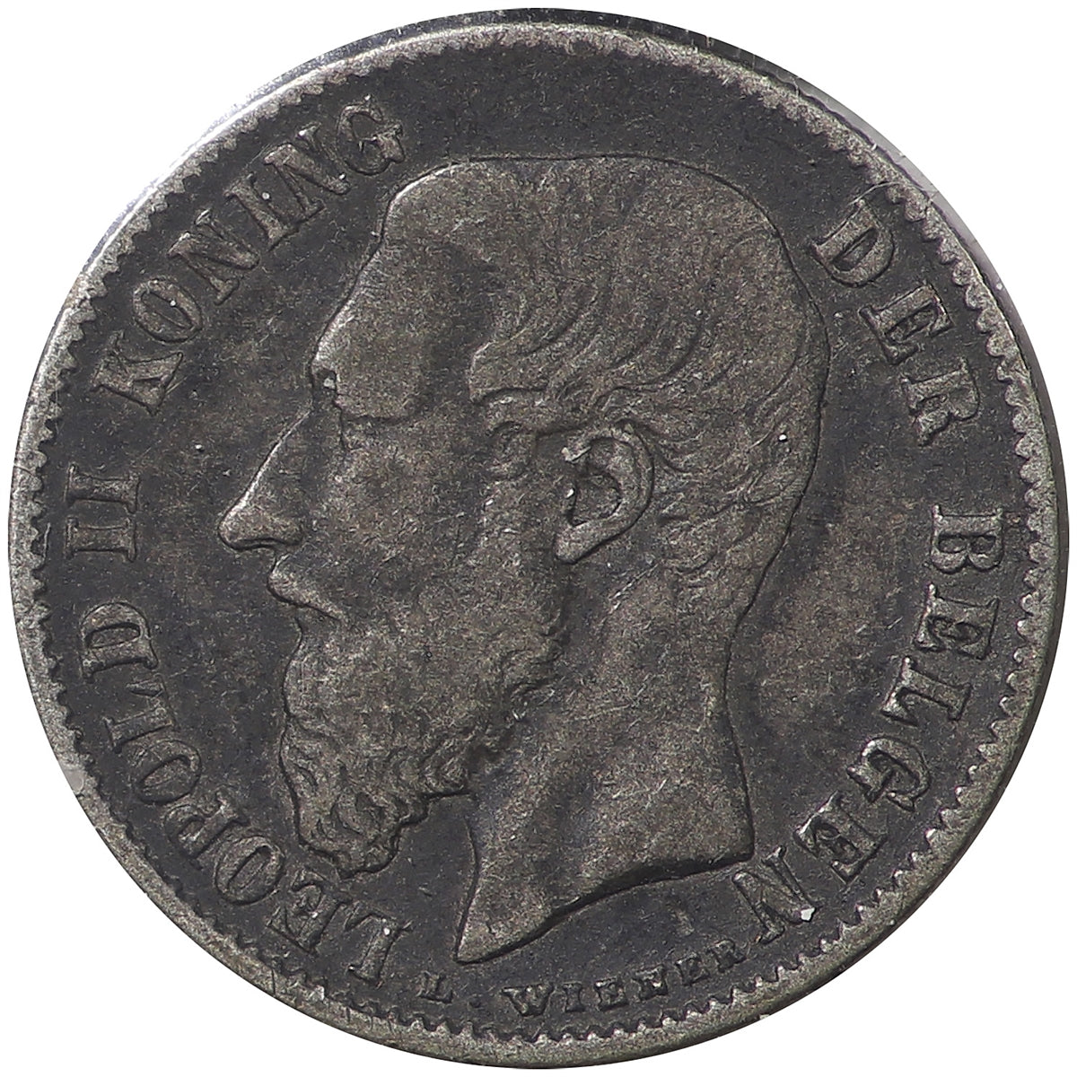 Belgium 1886 50 Centimes VF-EF (VF-30) $