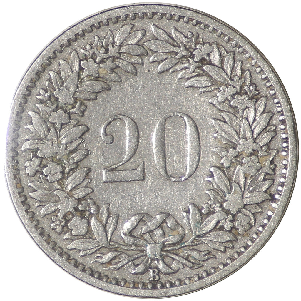 Switzerland 1897B 20 Rappen VF-EF (VF30)