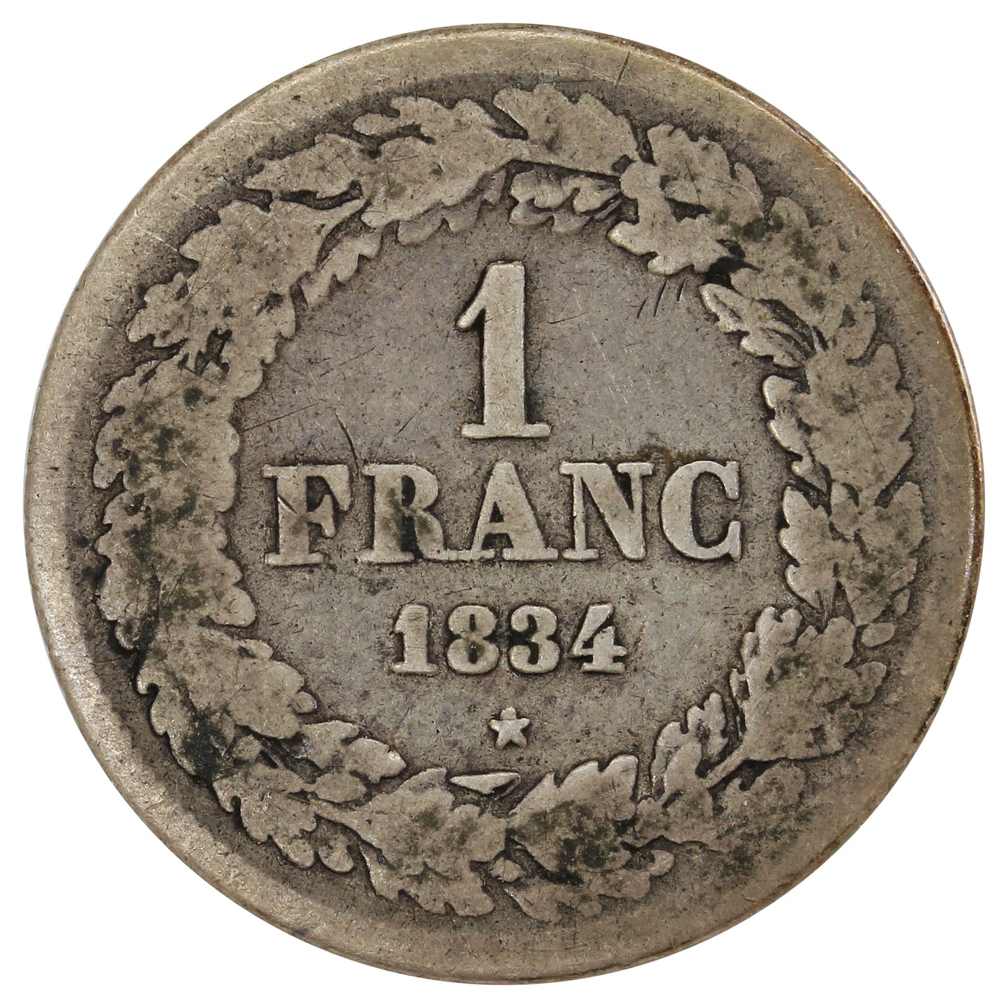 Belgium 1834 Franc Fine (F12)