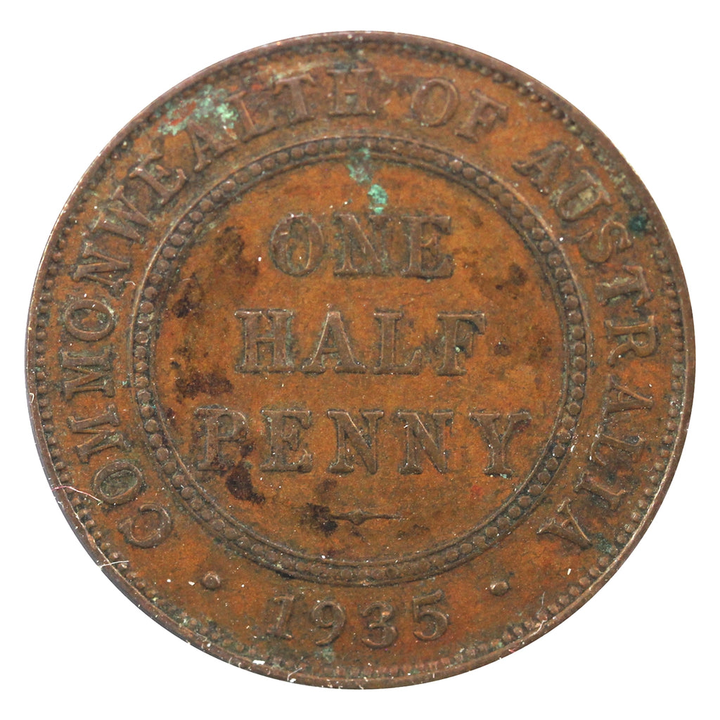 Australia 1935 1/2 Penny Extra Fine (EF40)