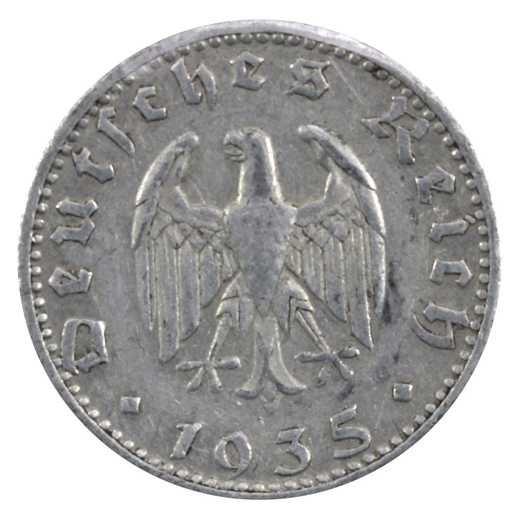 German Third Reich 1935J 50 Pfennig VF-EF (VF30)