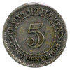 Straits Settlements 1903 5 Cents Very Fine (VF20)