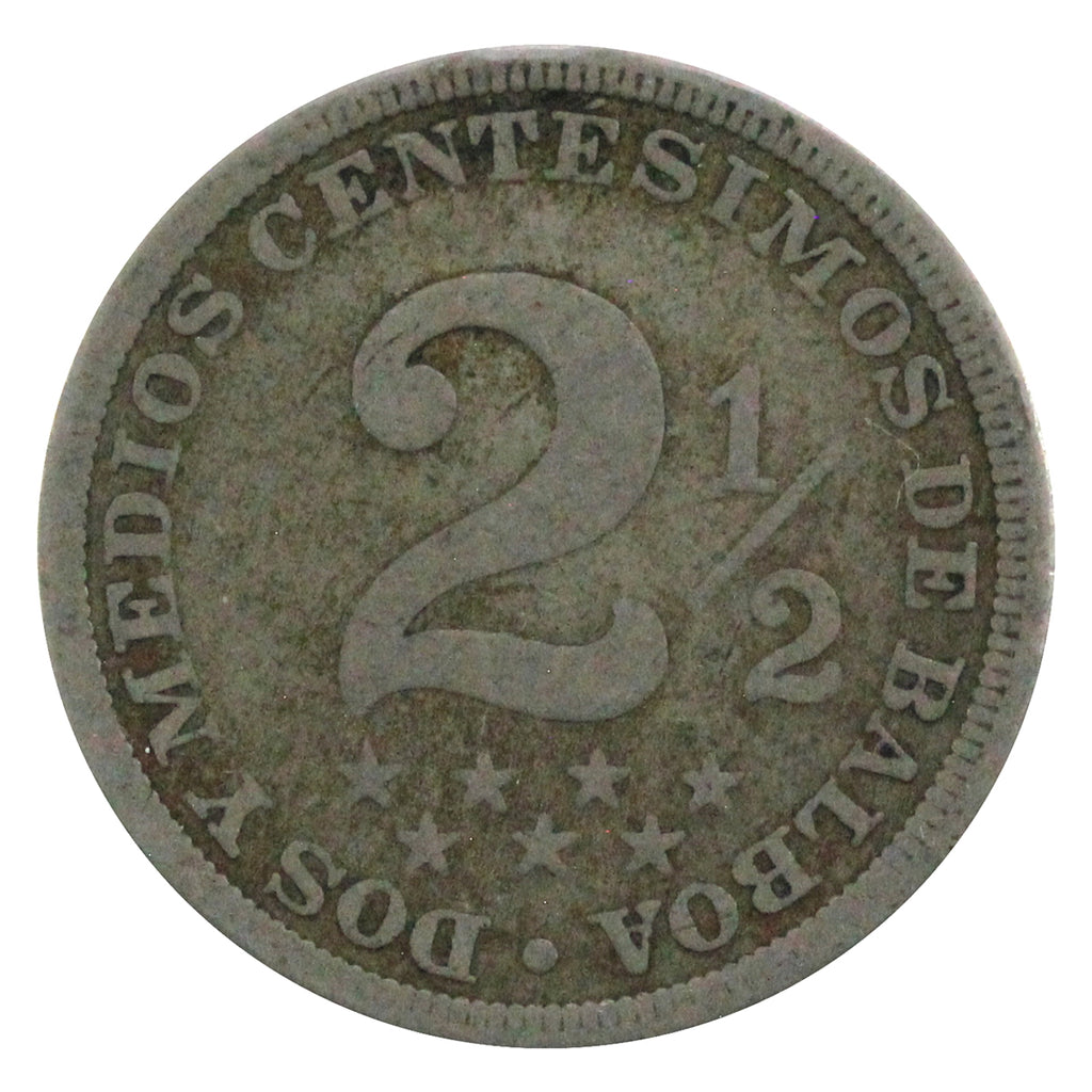 Panama 1907 2 1/2 Centesimos Very Fine (VF-20)