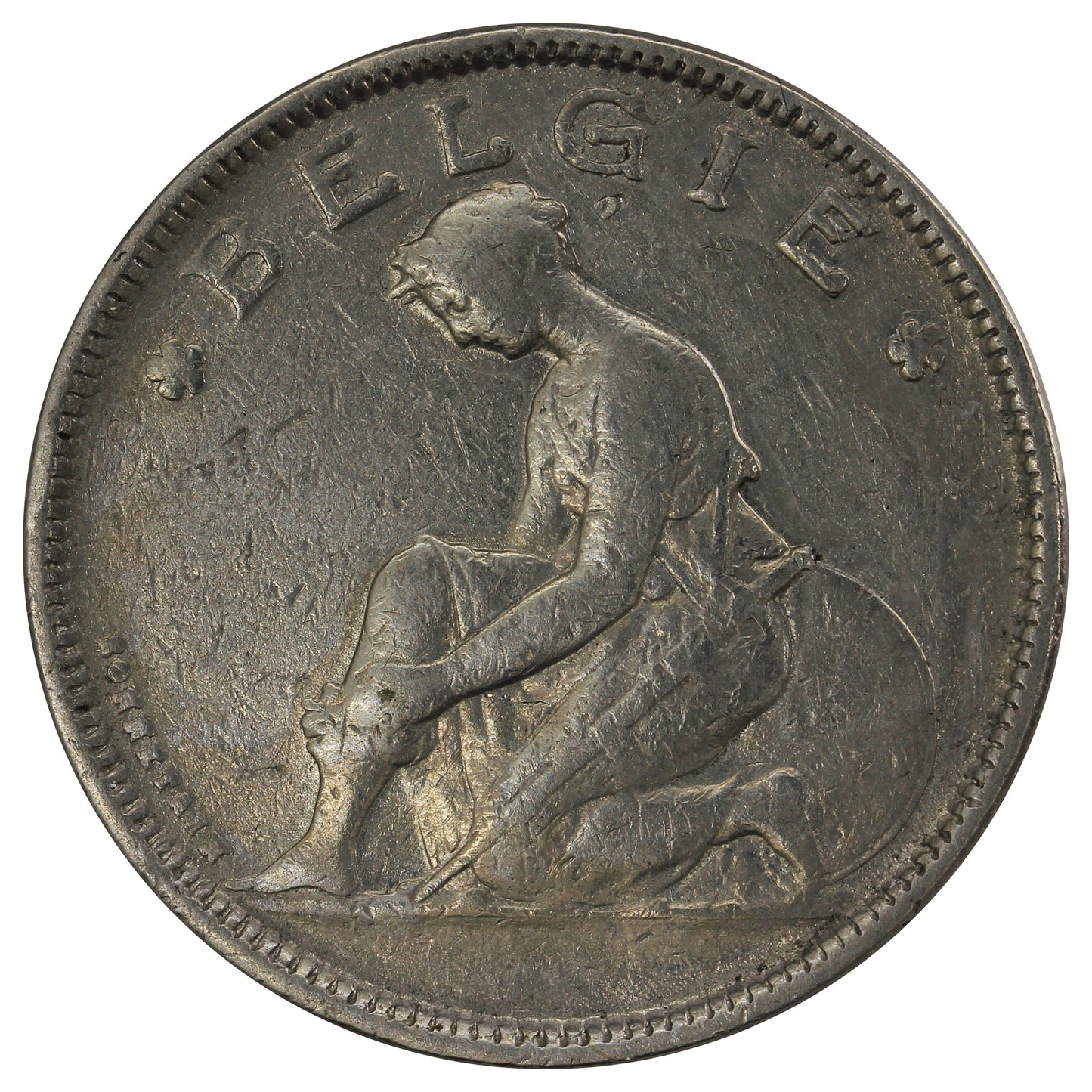 Belgium 1923 Dutch 2 Francs Extra Fine (EF-40)
