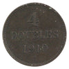 Guernsey 1910H 4 Doubles Extra Fine (EF40)