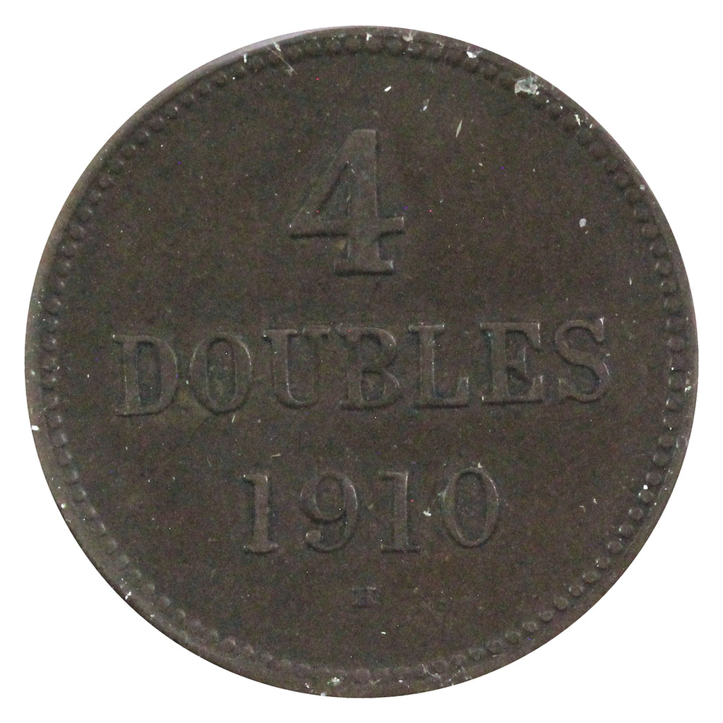 Guernsey 1910H 4 Doubles Extra Fine (EF40)