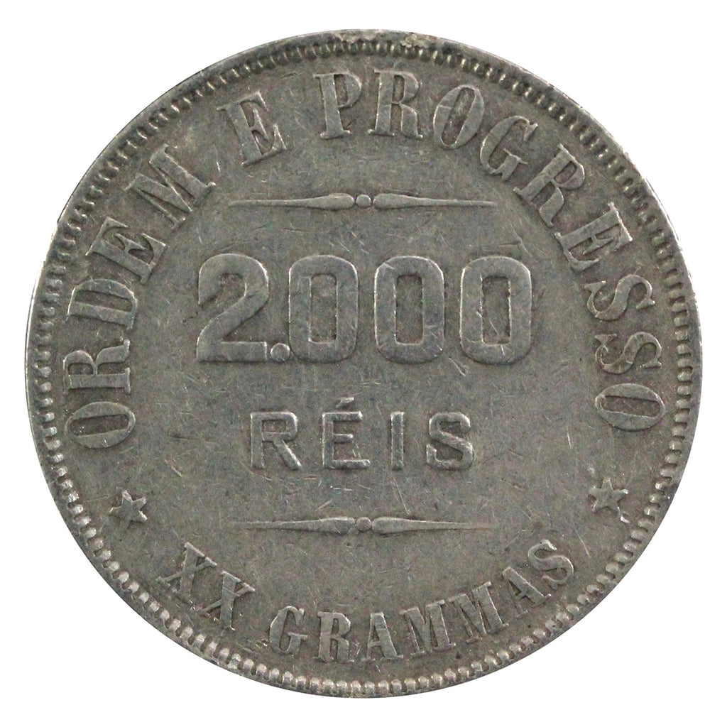 Brazil 1911 2000 Reis Extra Fine (EF40)