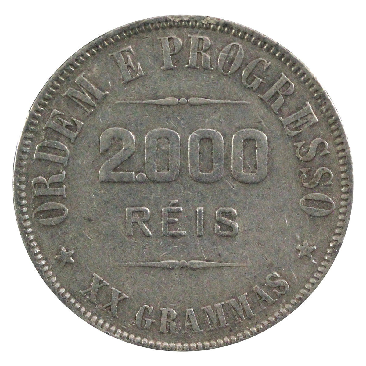 Brazil 1911 2000 Reis Extra Fine (EF40)