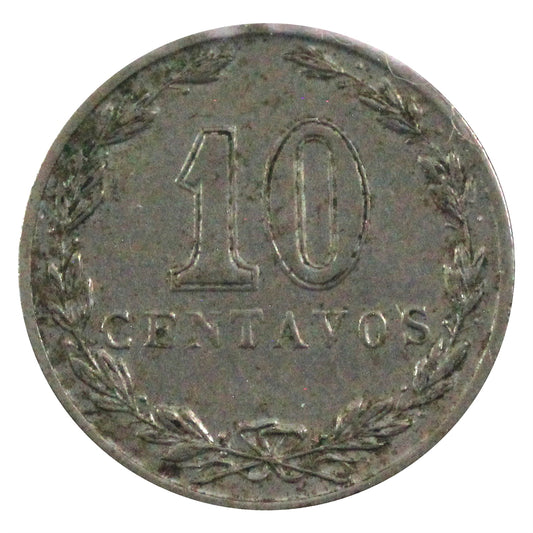 Argentina 1911 10 Centavos Extra Fine (EF-40)