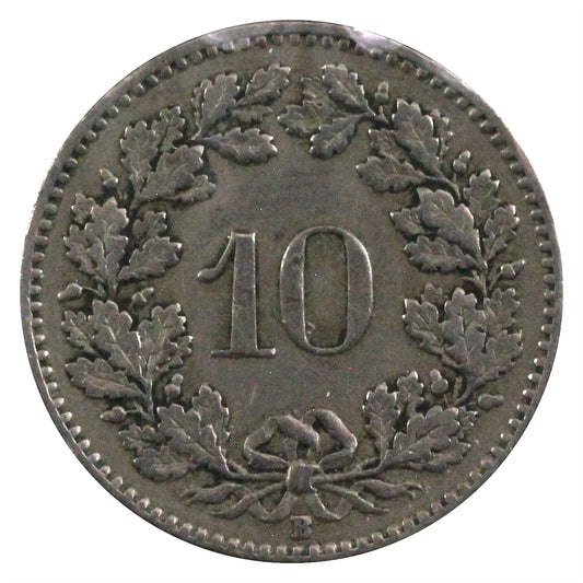 Switzerland 1913B 10 Rappen VF-EF (VF30)