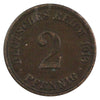 German Empire 1913A 2 Pfennig Almost Uncirculated (AU50)