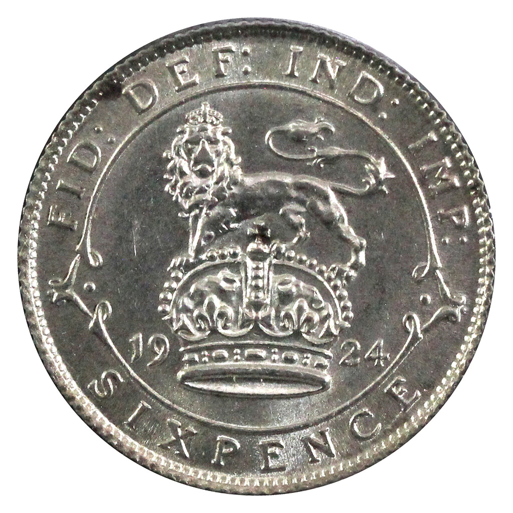 Great Britain 1924 6 Pence UNC+ (MS62)