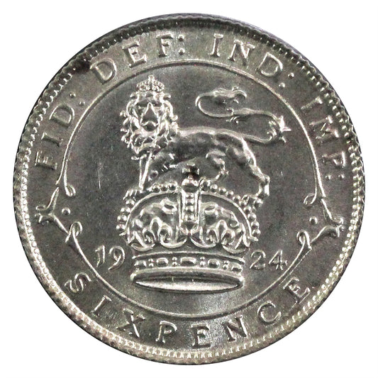 Great Britain 1924 6 Pence UNC+ (MS62)