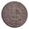 Switzerland 1921B Franc Extra Fine (EF40)