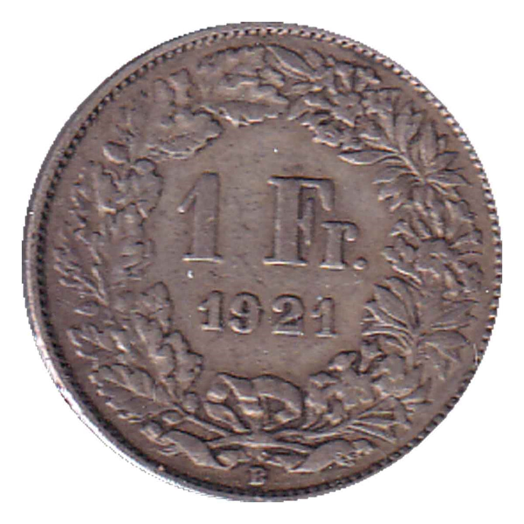 Switzerland 1921B Franc Extra Fine (EF40)