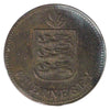 Guernsey 1918H 2 Doubles Almost Uncirculated (AU50)