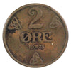 Norway 1928 2 Ore Extra Fine (EF-40)