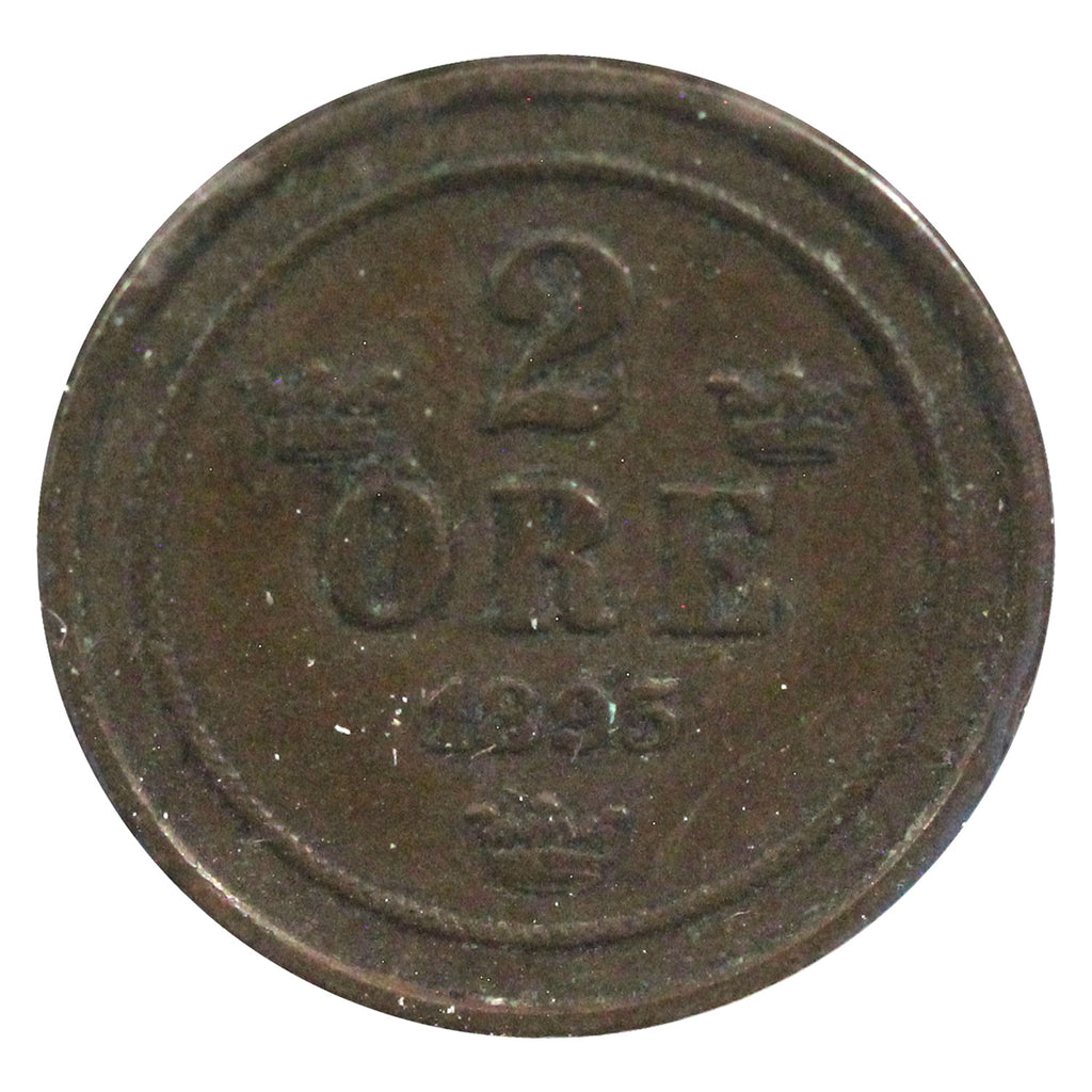 Sweden 1895 2 Ore VF-EF (VF30)