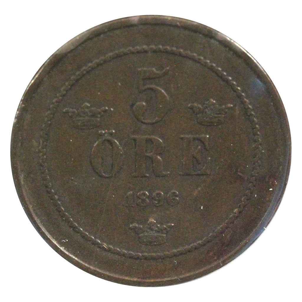 Sweden 1896 5 Ore Extra Fine (EF40)