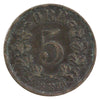 Norway 1896 5 Ore Extra Fine (EF-40)