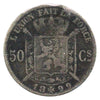 Belgium 1899 50 Centimes VF-EF (VF-30) $