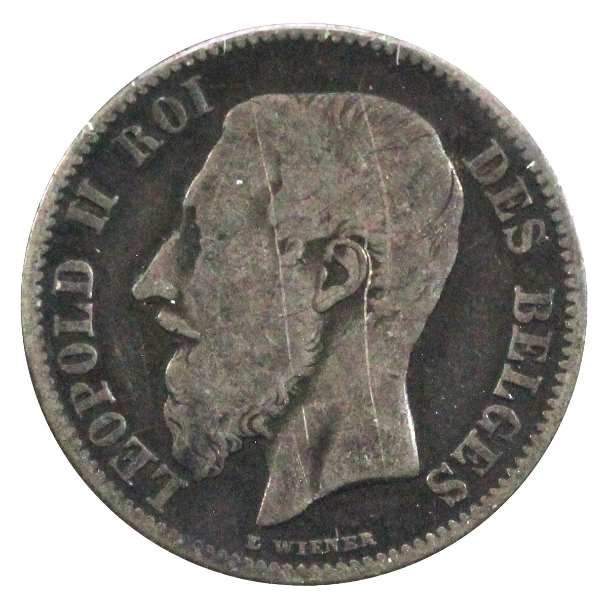 Belgium 1899 50 Centimes VF-EF (VF-30) $