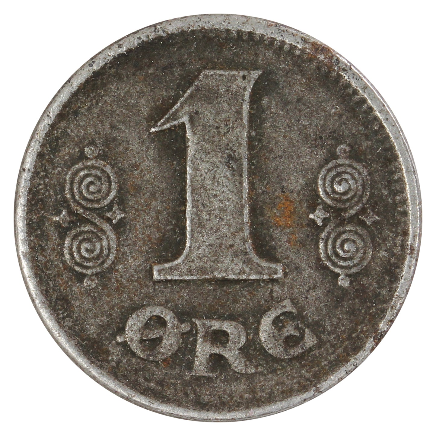 Denmark 1918VBPGJ Ore EF-AU (EF45)