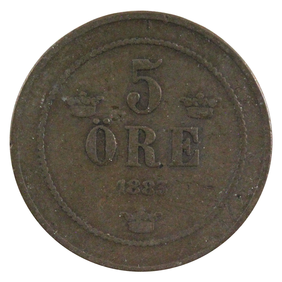 Sweden 1883 5 Ore Very Fine (VF20)