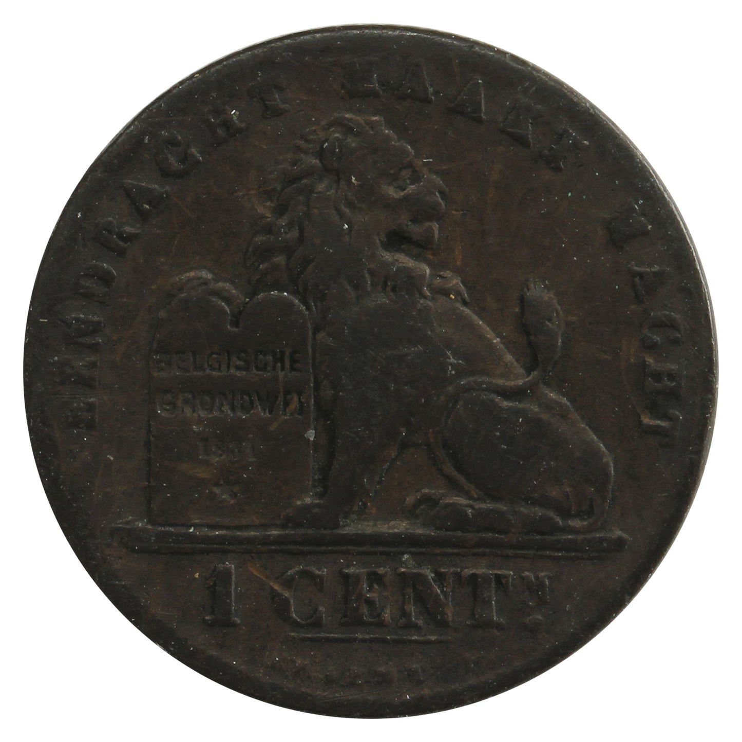 Belgium 1887 Centime Extra Fine (EF40)