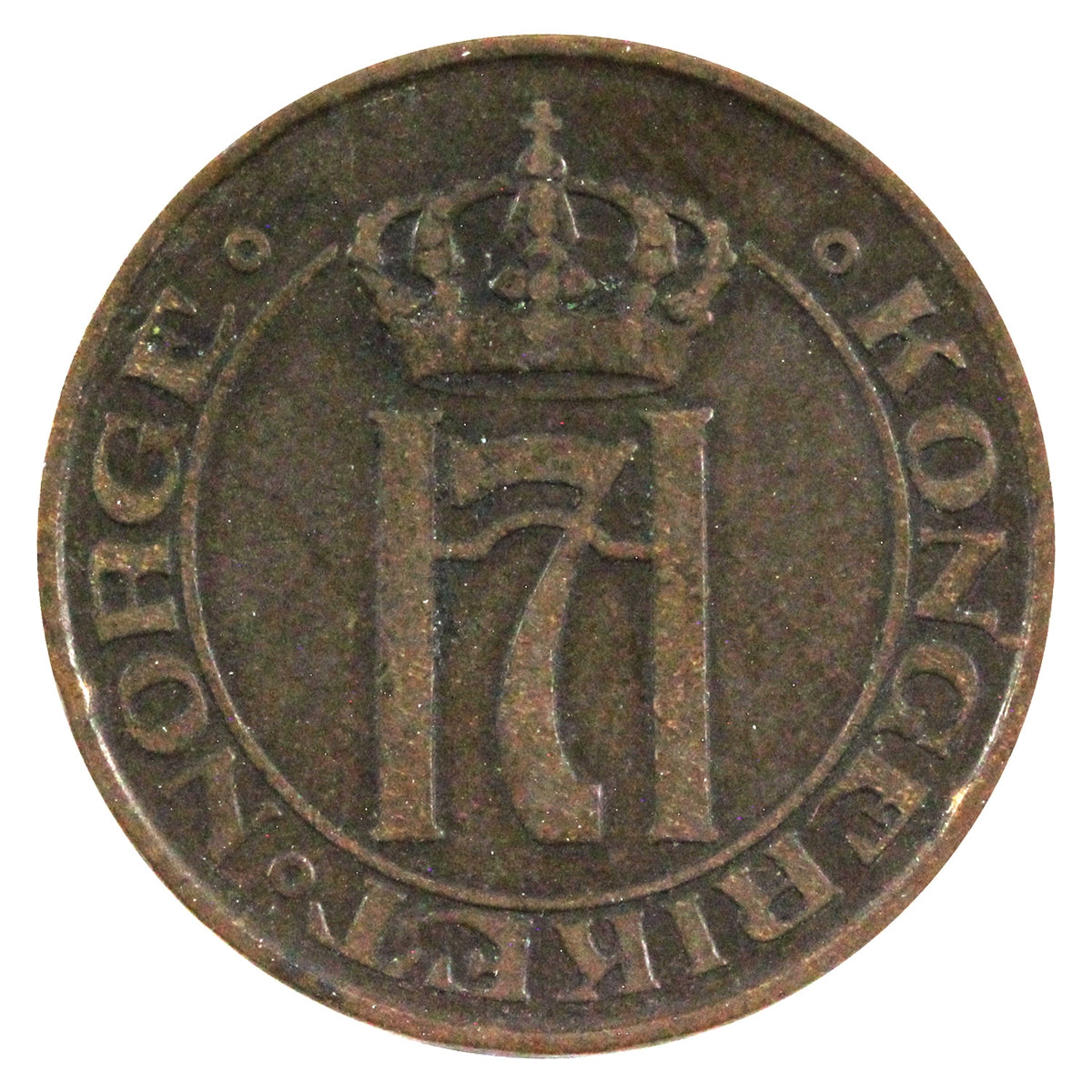 Norway 1913 5 Ore VF-EF (VF-30)