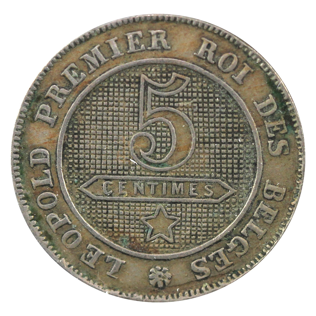 Belgium 1861 5 Centimes Extra Fine (EF40)