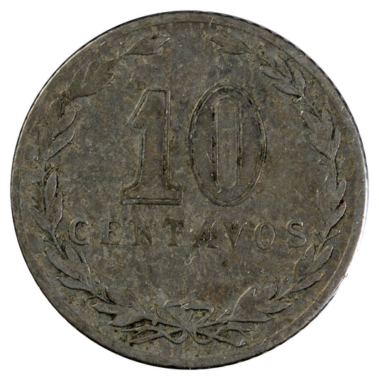 Argentina 1906 10 Centavos VF-EF (VF-30)