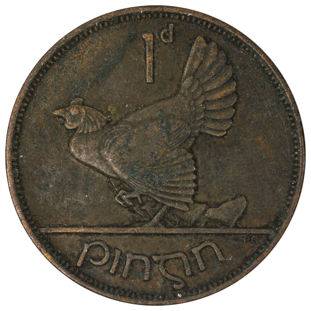 Ireland 1928 Penny Almost Uncirculated (AU50)