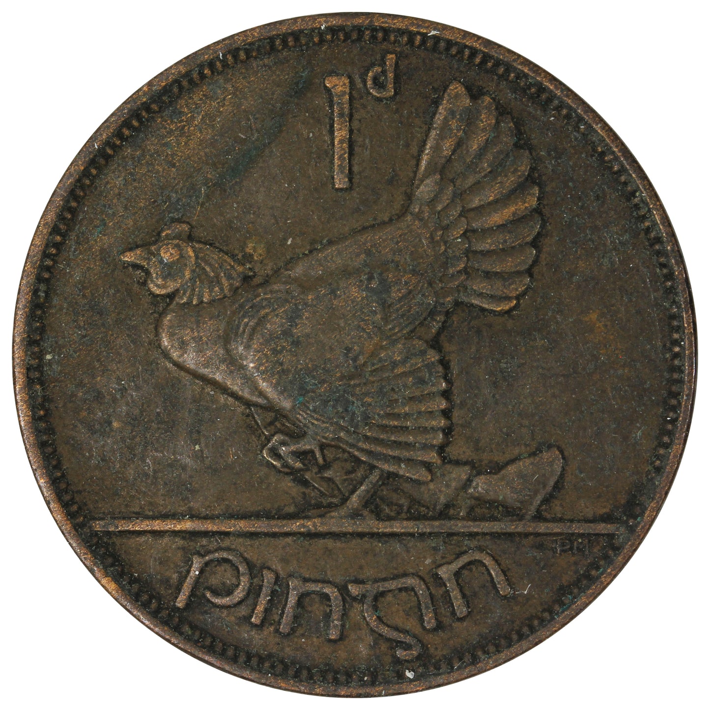 Ireland 1928 Penny Almost Uncirculated (AU50)