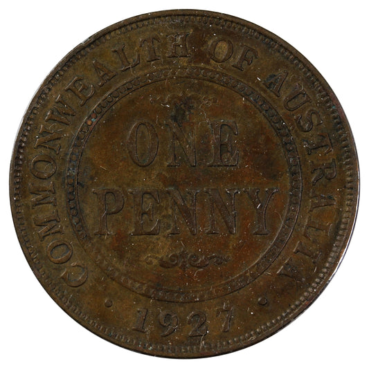 Australia 1927 Penny VF-EF (VF-30)
