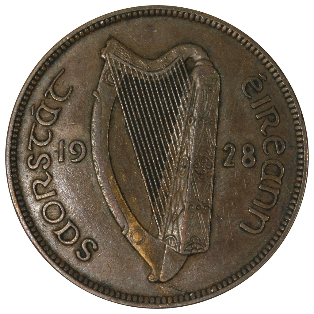 Ireland 1928 Penny Extra Fine (EF40)