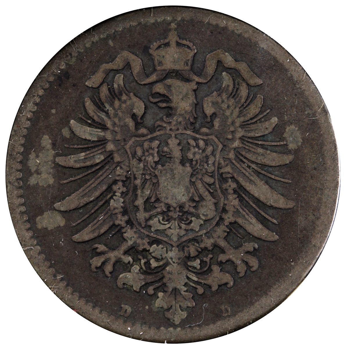 German Empire 1876D Mark VF-EF (VF30)