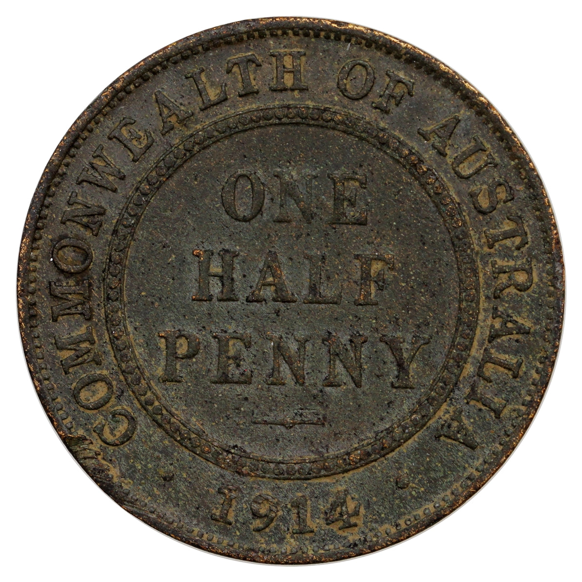 Australia 1914 1/2 Penny Very Fine (VF20)