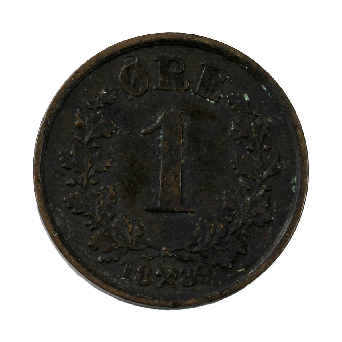 Norway 1889 Ore Almost Uncirculated (AU-50)