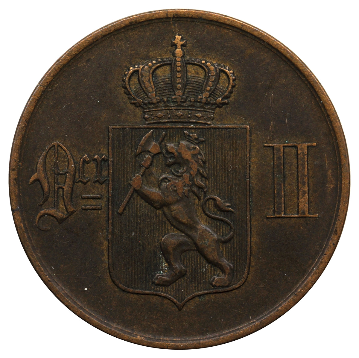 Norway 1902 5 Ore Extra Fine (EF-40) $