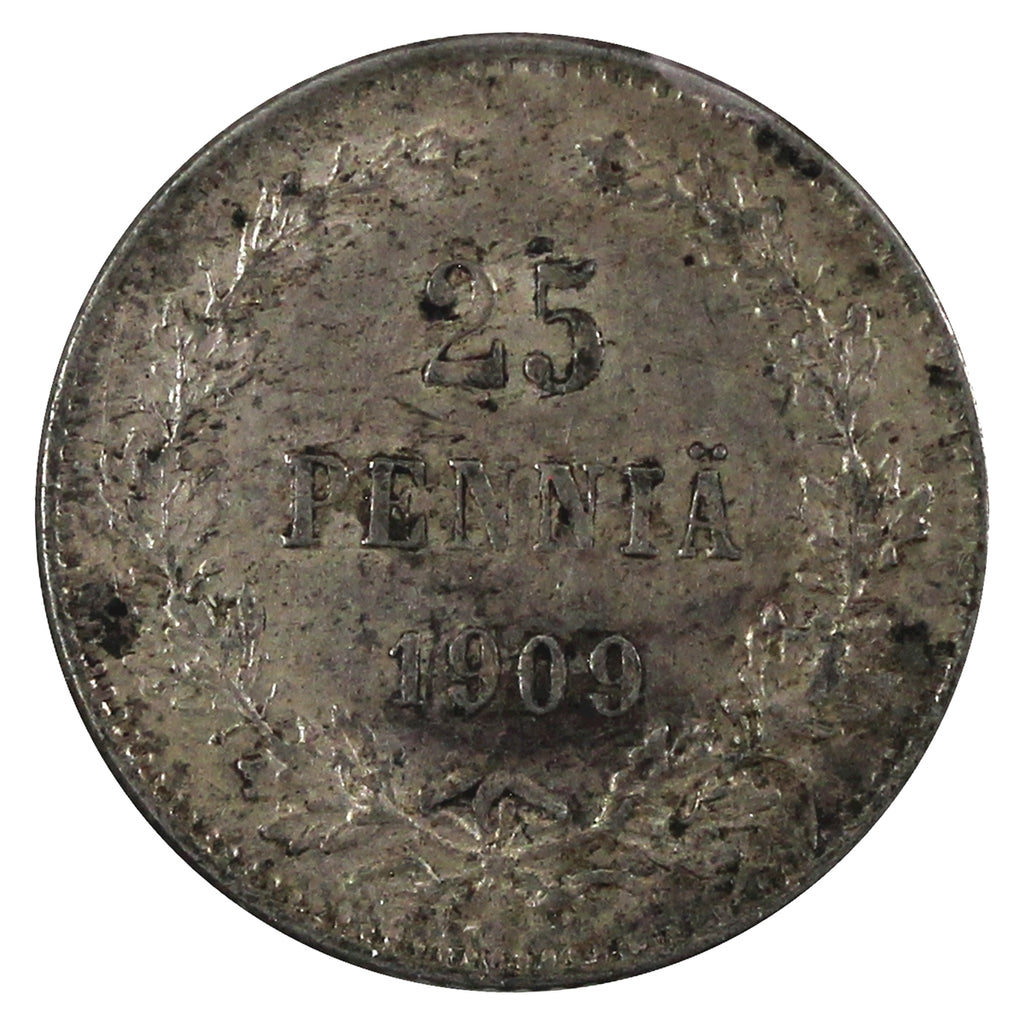 Finland 1909L 25 Pennia Extra Fine (EF40)