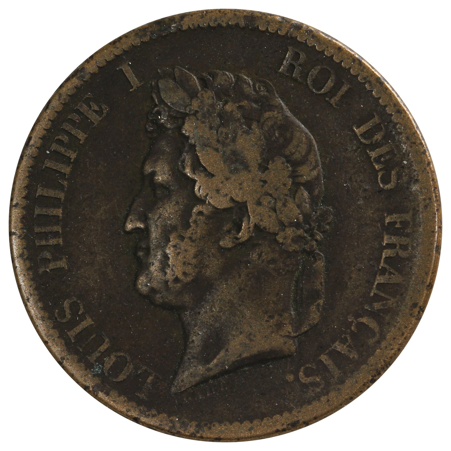 France 1839A 5 Centimes VF-EF (VF30)